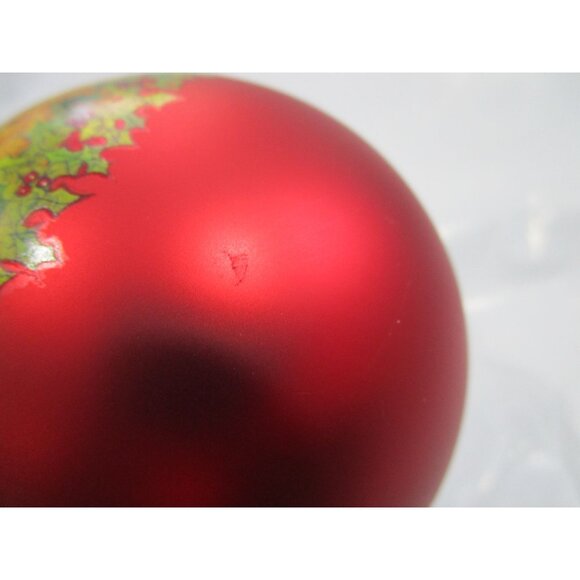 Jesus Is The Reason For The Season Red Christmas Ornament EUC - Picture 10 of 10